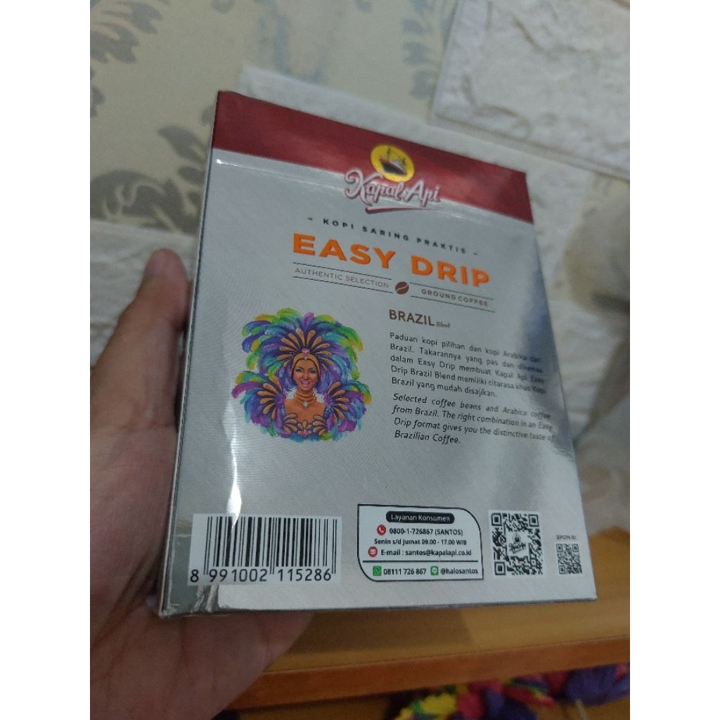 

Kopi Kapal Api Easy Drip BRAZIL BLEND 50gr (isi 5 sachet @10gr)
