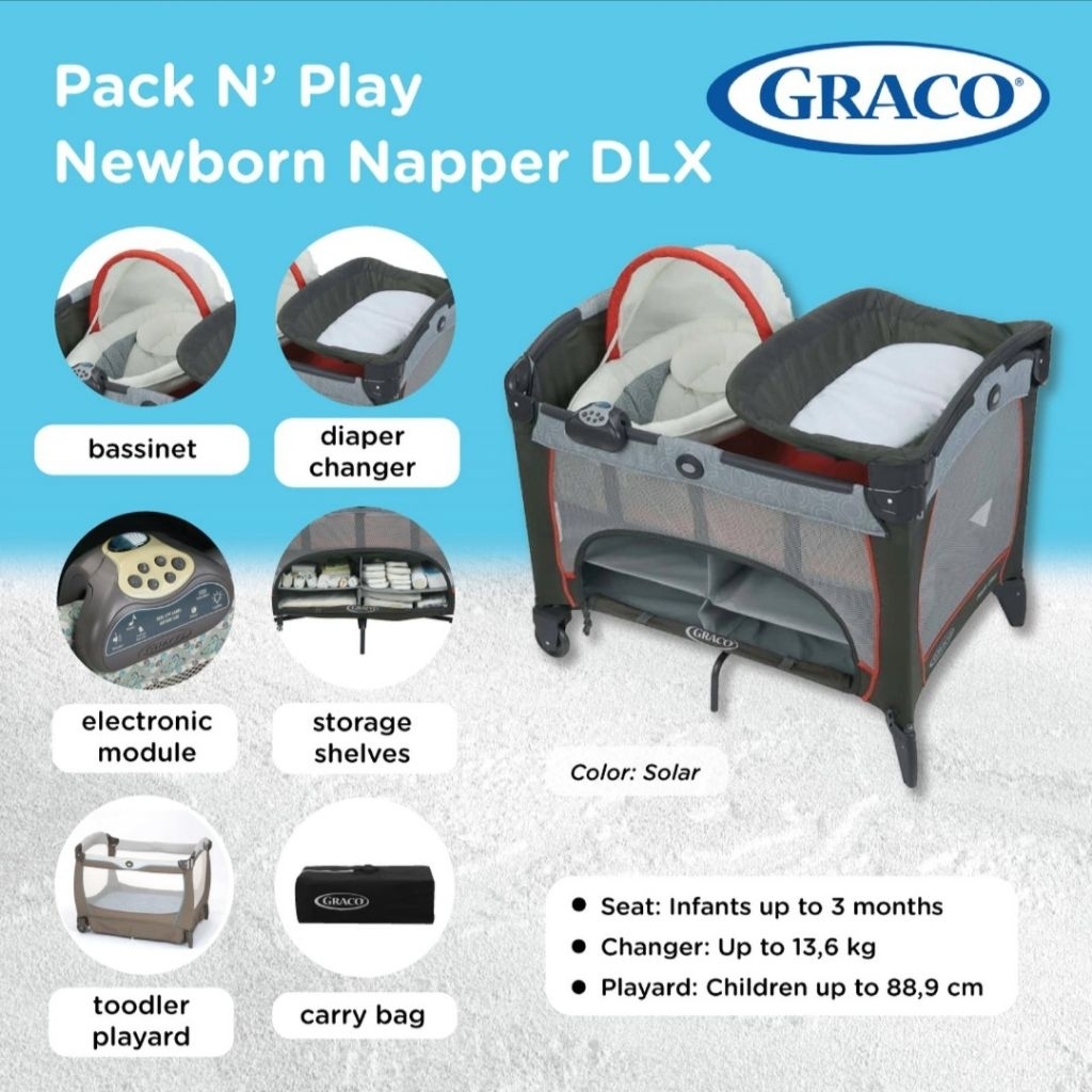 Box Graco Newborn Napper DLX / Graco Playpen / Box bayi