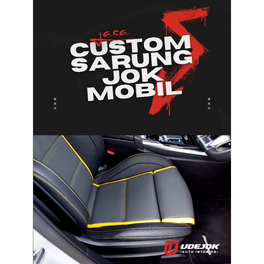 Custom Sarung Jok Mobil | Cover Jok Toyota Calya Sigra 3 Baris Full Set 7 SEATER + Busa – Bahan Kuli
