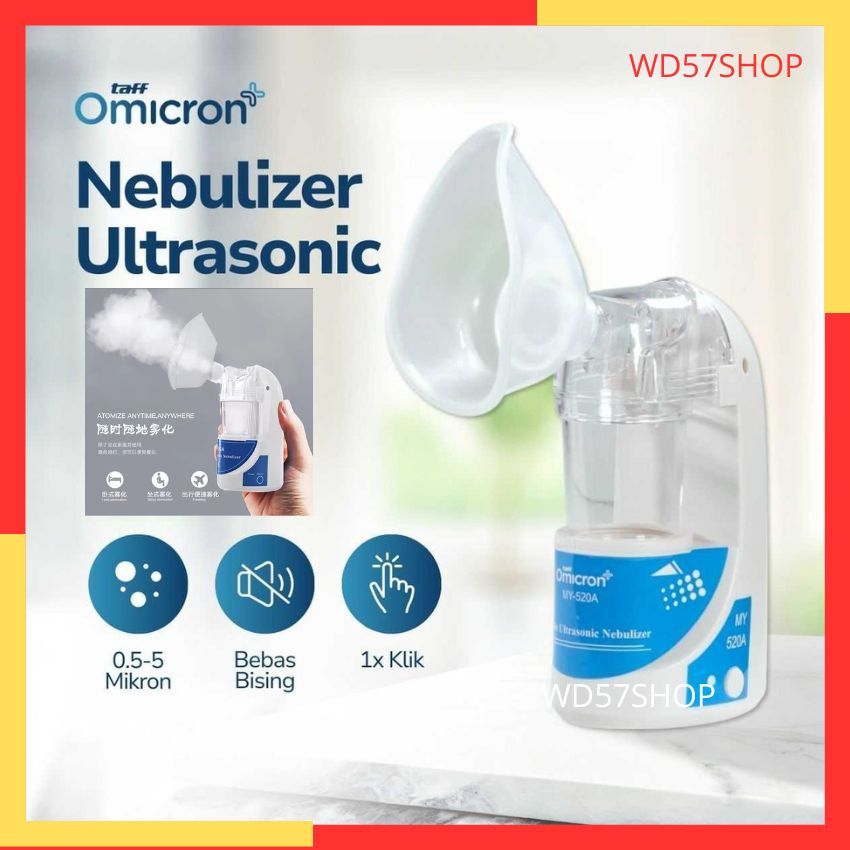 Alat Nebulizer Uap Sesak Nafas Asma Batuk Pilek Radang Portable