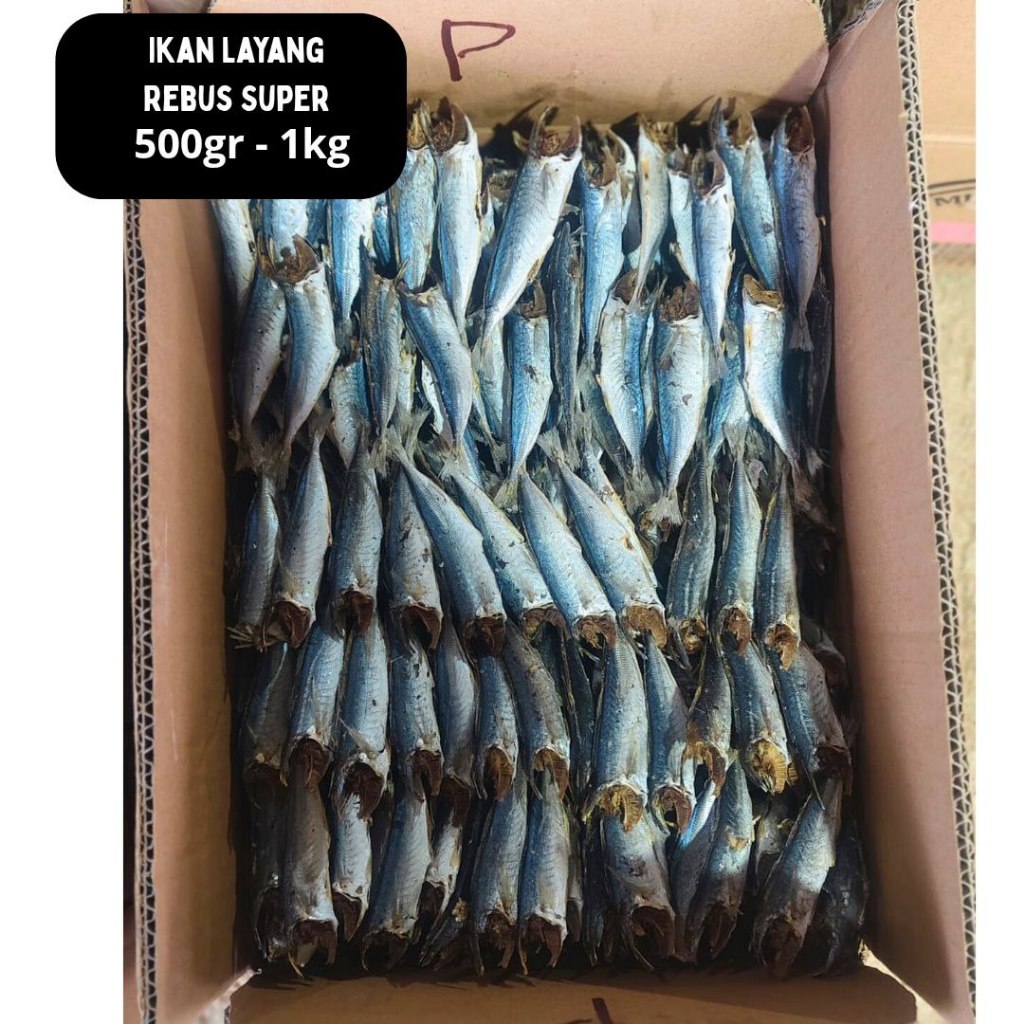

Ikan Layang Rebus Super Kemasan 500gram - 1Kg | Ikan Asin Gurih Tanpa Pengawet