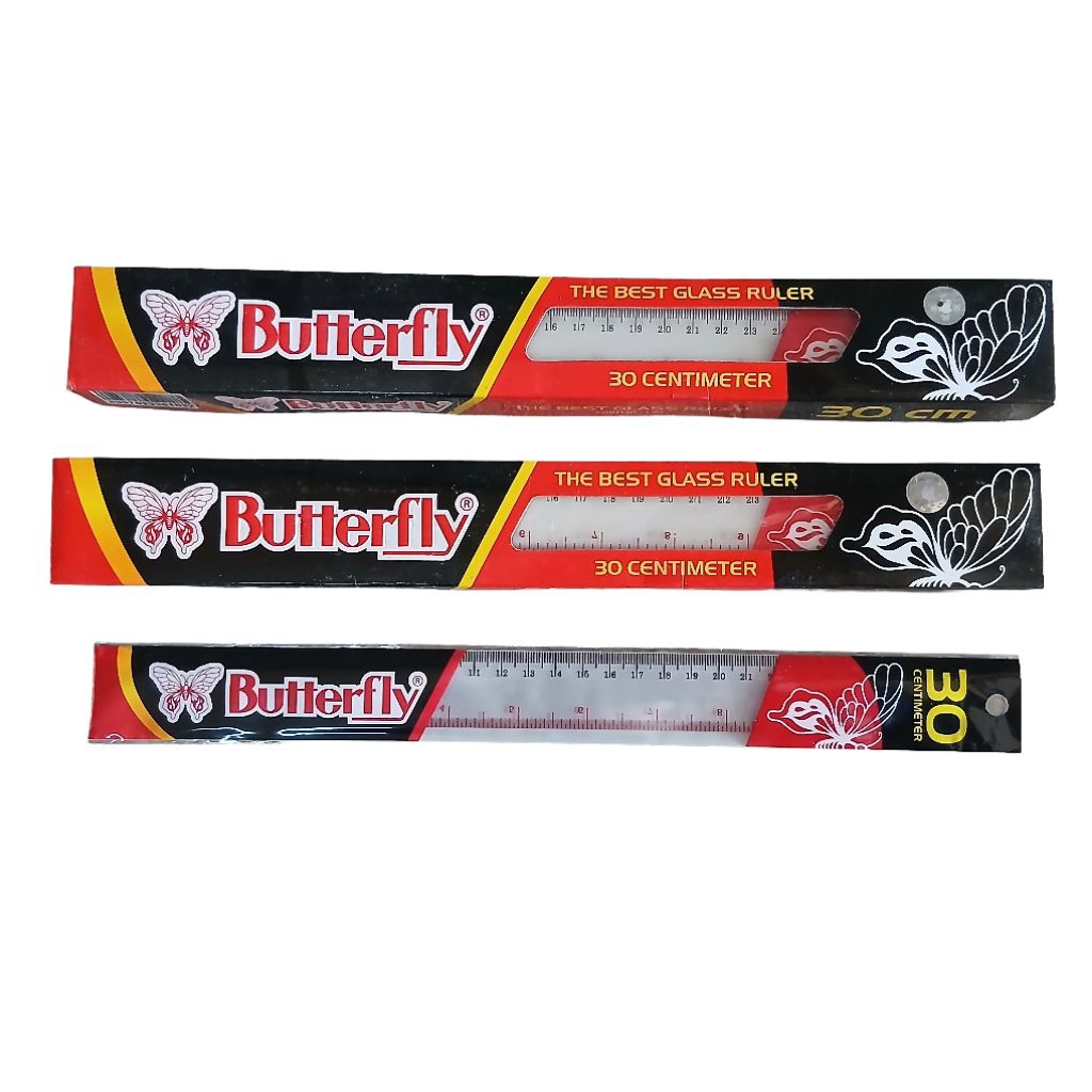 

Penggaris Butterfly 30cm 1 Pak 12 Pcs