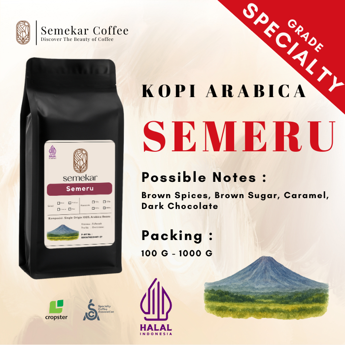 

Semekar Coffee - Biji Kopi Arabica Semeru Single Origin Roasted Beans