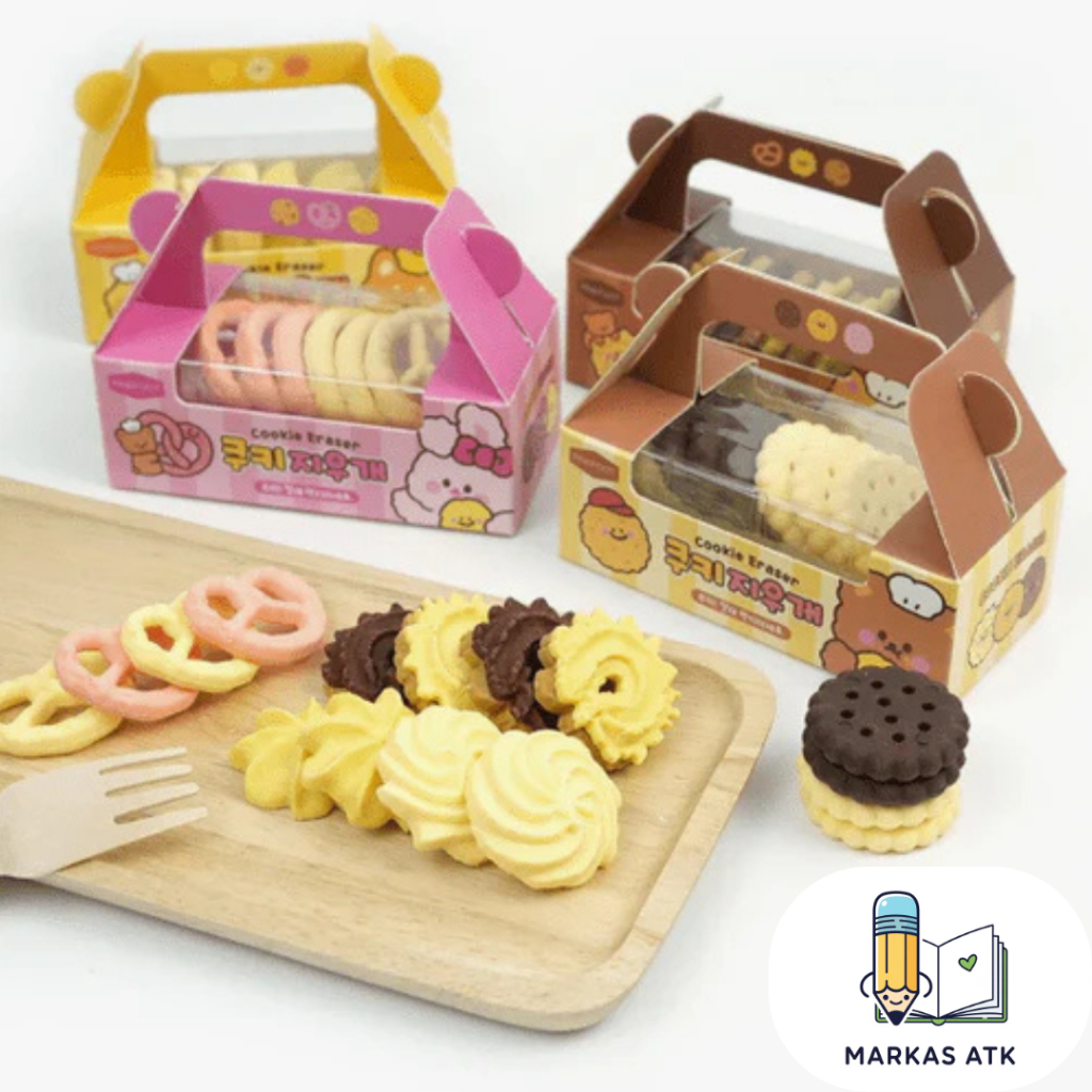 

Penghapus Bentuk Kue Kering 3D Little Bear Bakery Set Isi 6pcs Miniatur Makanan Lucu Untuk Kado Hampers Souvenir Isian Goodie Bag Anak ATK Sekolah Murah COD