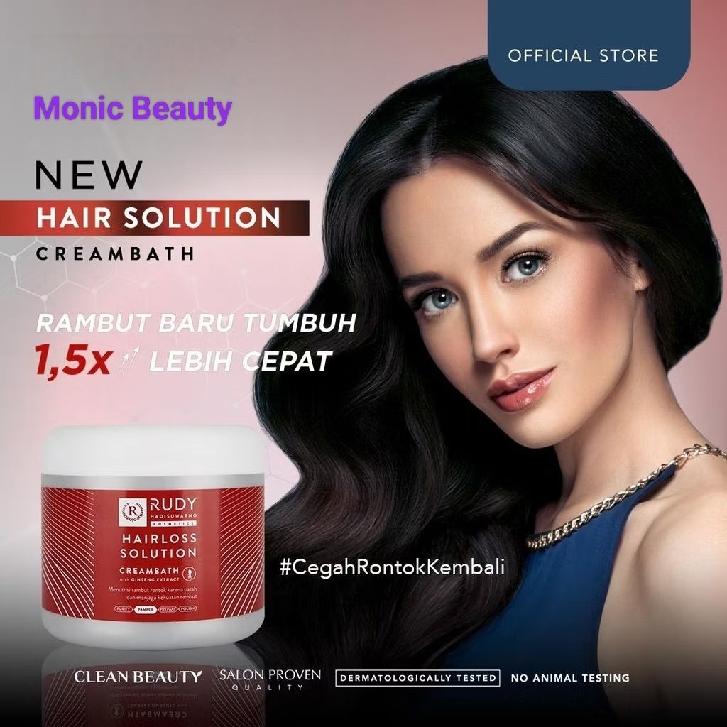 RUDI HADISUWARNO HAIRLOSS SOLUTION CREAMBATH WITH GINSENG EXTRACT