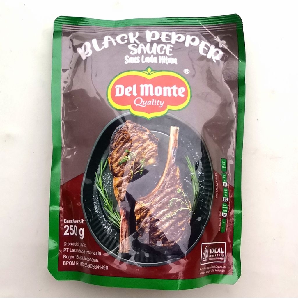 

Sauce Black Pepper Del monte Quality 250 gr