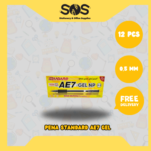 

Pena Standard AE7 Gel Hitam 1 ktk