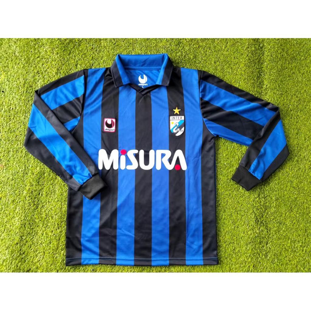 Jersey Retro Inter Milan 1988/89 Longsleeve Size Lengkap S-5XL Termurah High Quality Jersey