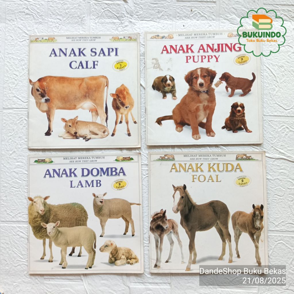 Melihat Mereka Tumbuh (See How They Grow) Anak Hewan Edisi Bilingual - Buku Pengetahuan Anak Bekas P