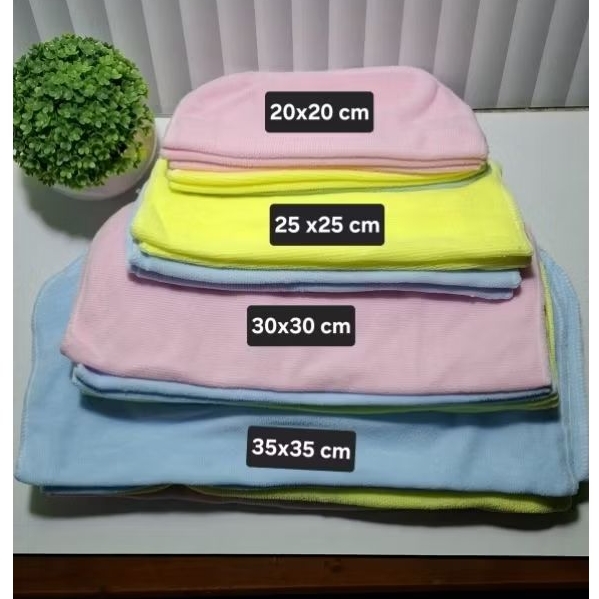 MINDIL PEMBALUT KAIN CUCI ULANG SIZE 20X20/ HANDUK SAPU TANGAN