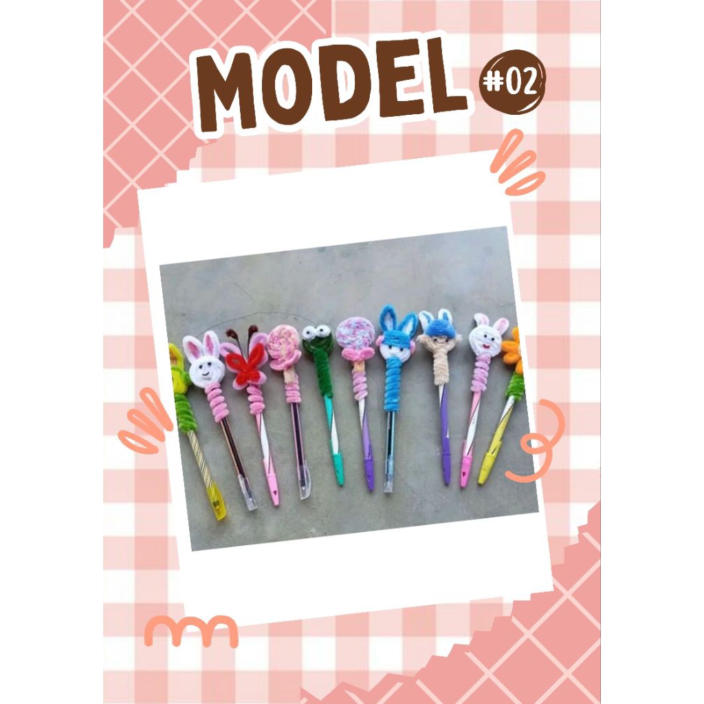 

lumikreasi | pulpen kawat bulu | pulpen lucu estetik | pulpen sovenir anak