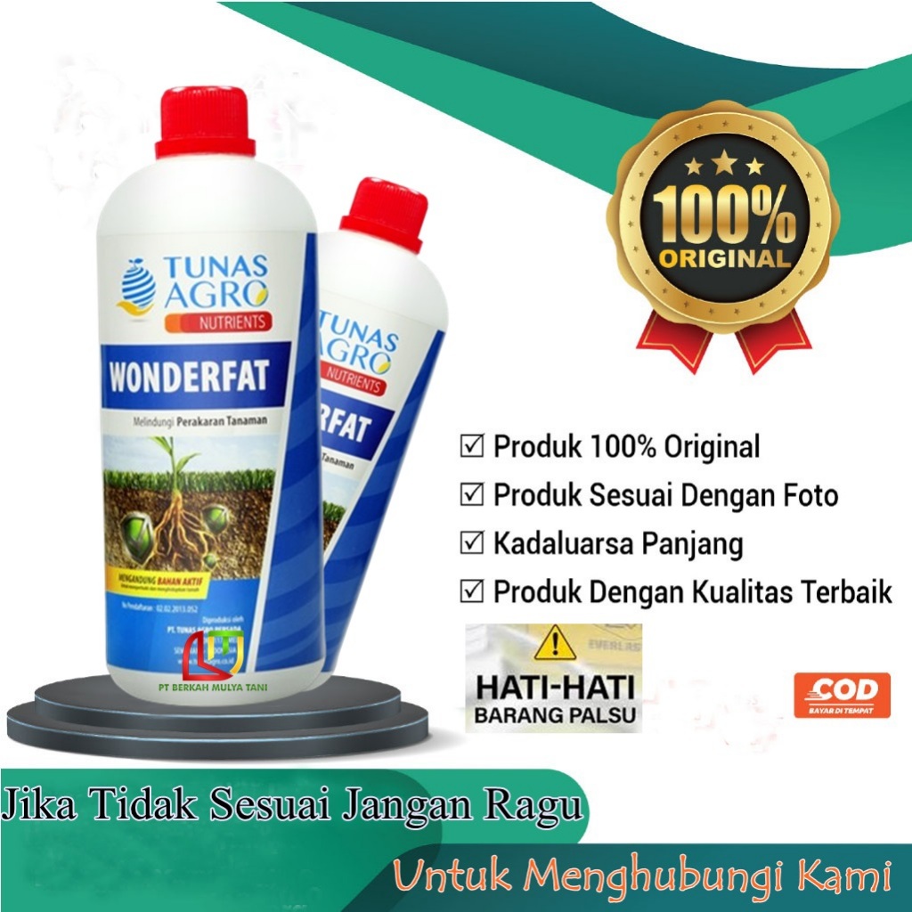 POC Wonderfat Tunas Agro Penyubur Tanah Pelindung Akar 1 Liter Ori