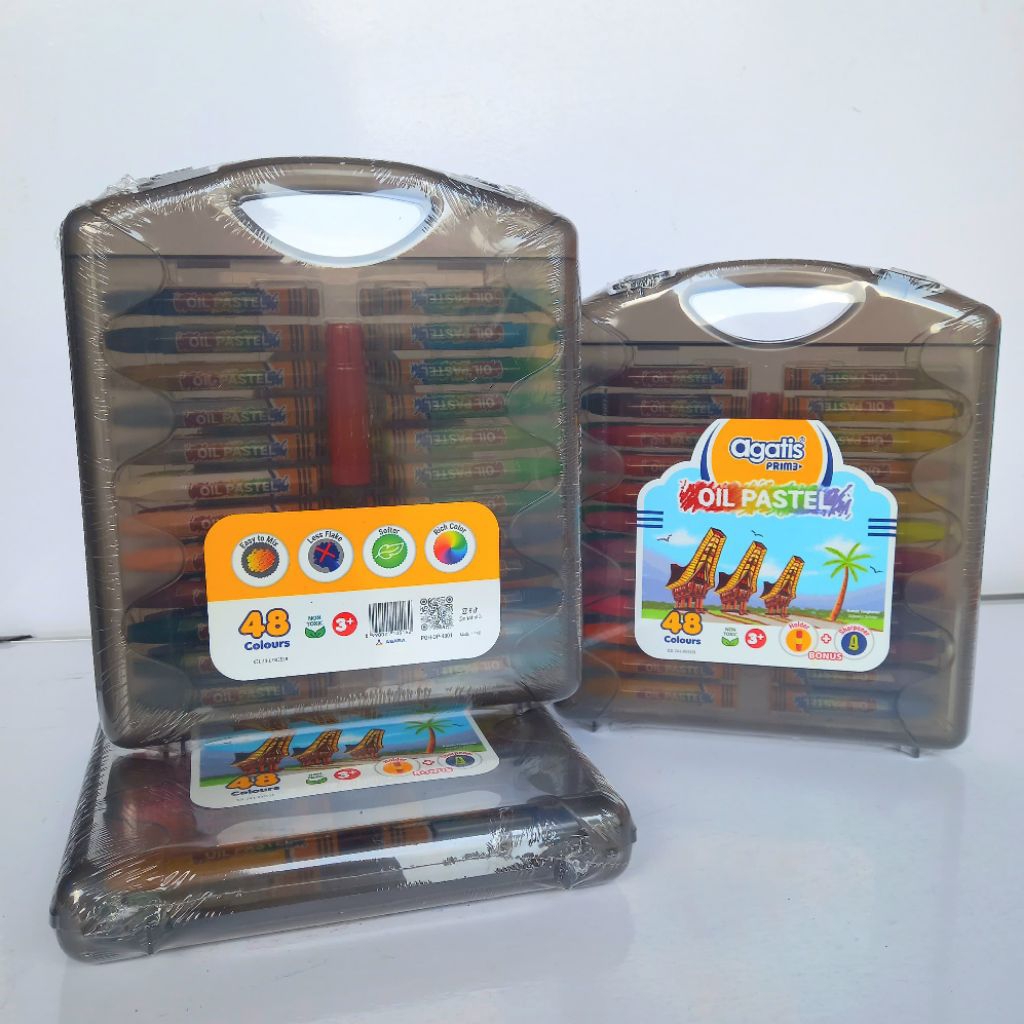 

Crayon Oil Pastel Agatis Prime 48 Warna Hexagonal ( Set ) [ Original ]