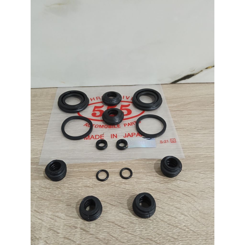 CALIPER KIT - SEAL KIT KARET REM CAKRAM BELAKANG HONDA JAZZ GE8 RS 555