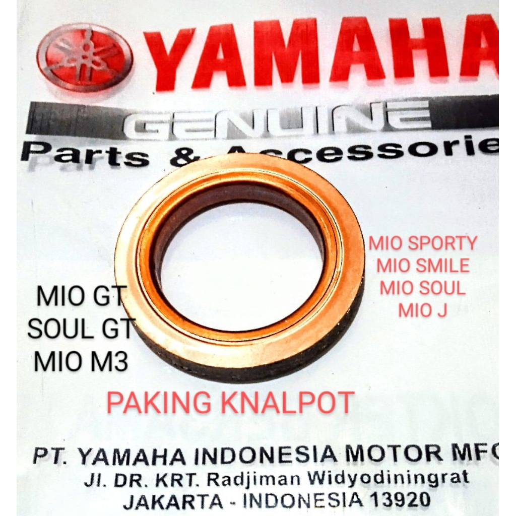 paking knalpot yamaha mio sporty.mio smile.mio mio gt.soul gt mio m3 soul.mio j.original