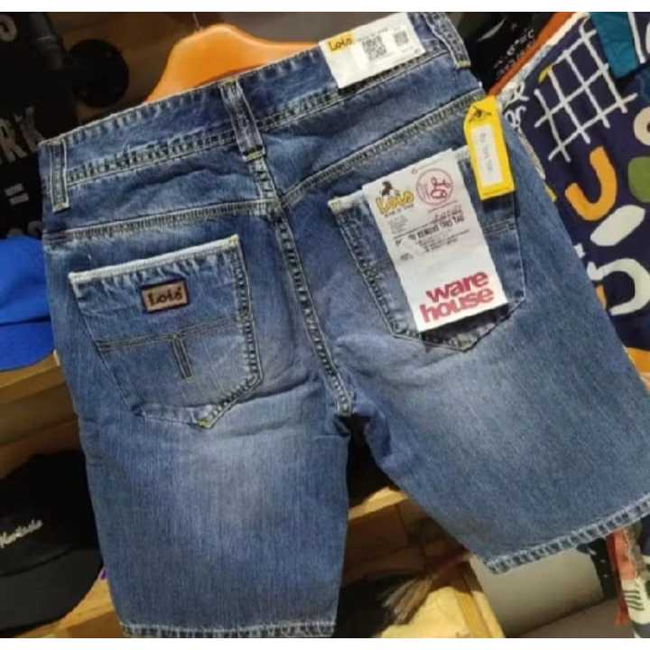 Celana model jeans pendek pria terbaru / Celana pendek lois original 100% pria ori