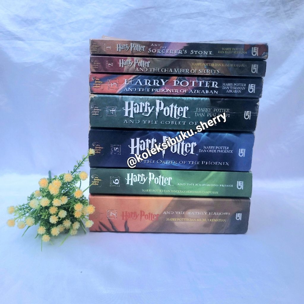 (Original, set) FULLSET NOVEL HARRY POTTER 1-7 ORIGINAL BEKAS PRELOVED J.K. Rowling
