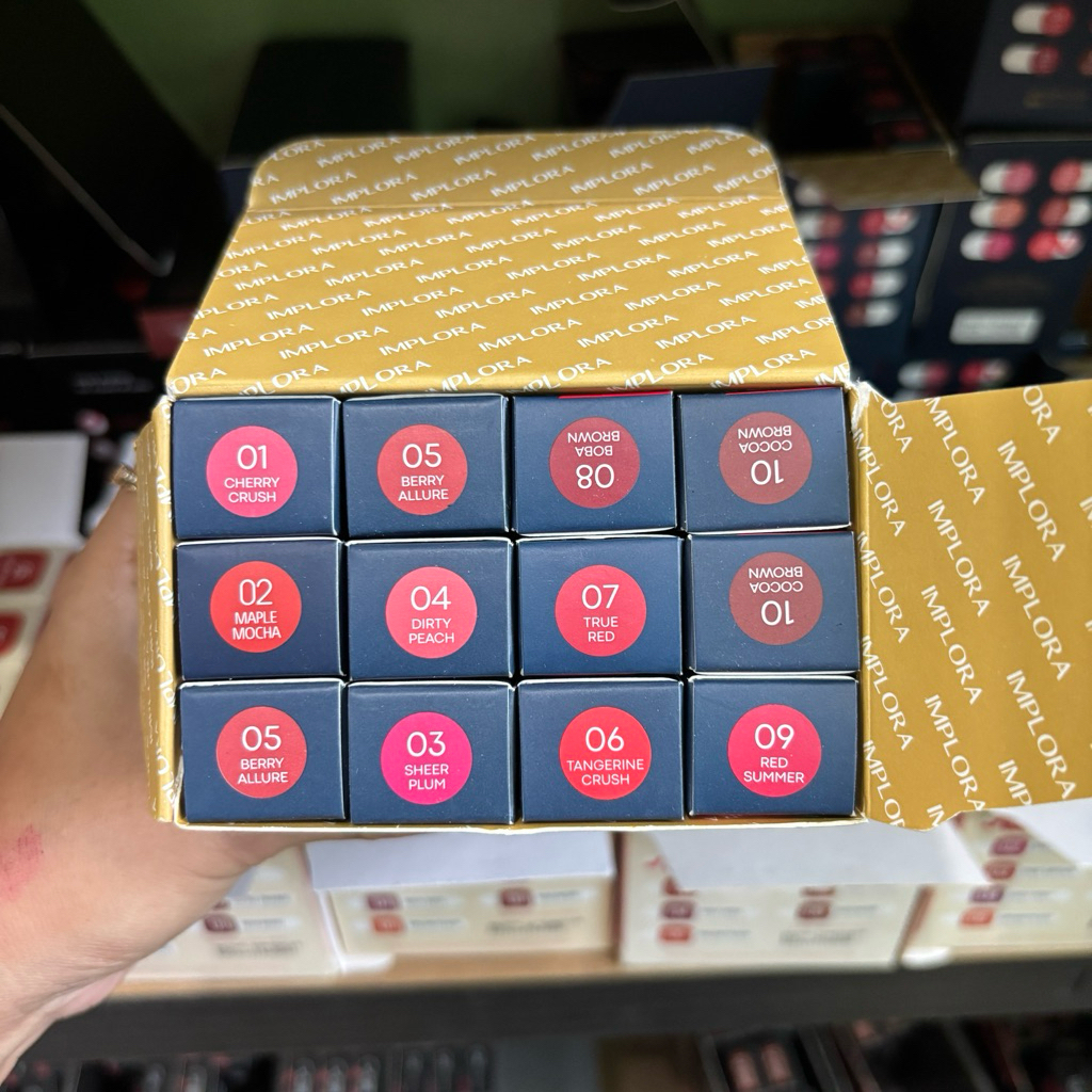 GROSIR 12 PCS LIPSTIK IMPLORA MATTE/ IMPLORA INTENS MATTE LIPSTIK TAHAN LAMA