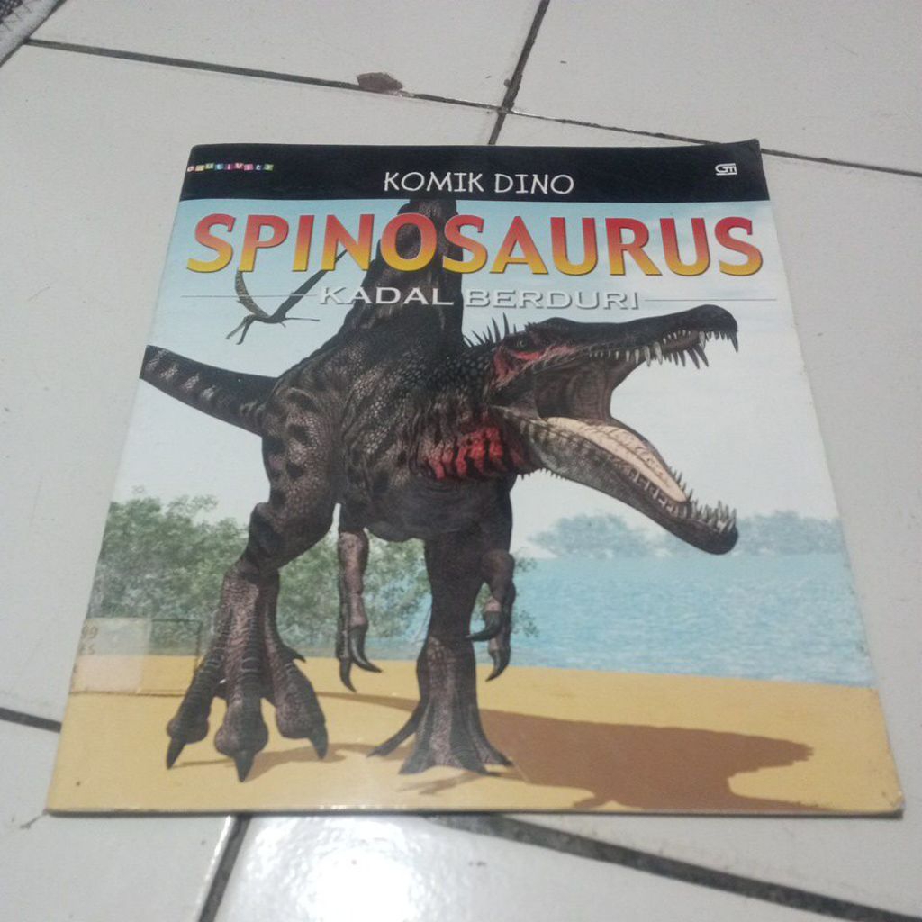 buku cerita anak-anak spinosaurus kadal berduri