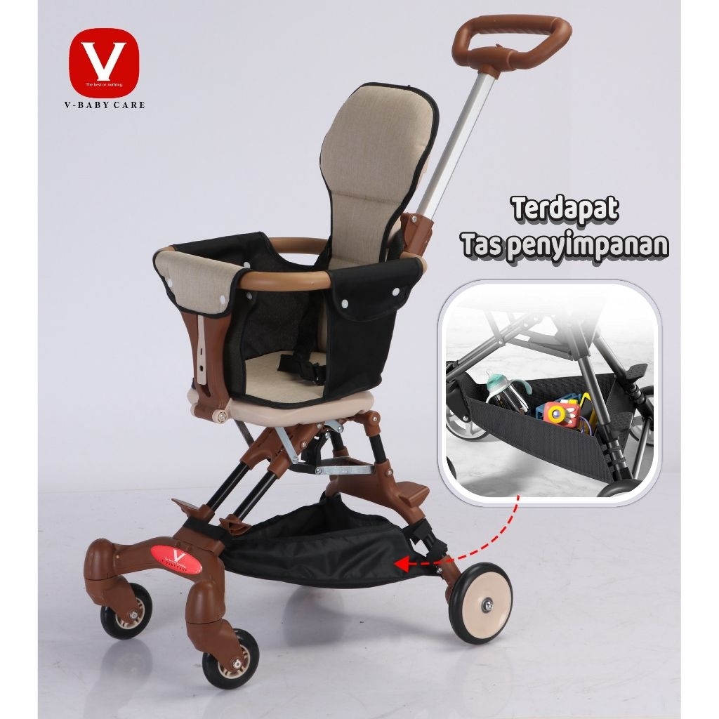 Stroller Bayi / Kereta Dorong Duduk Brown