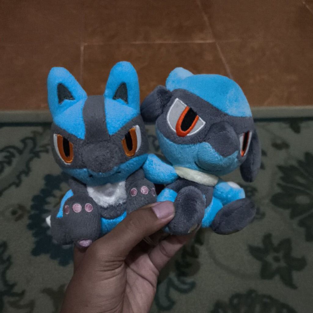 Boneka Pokedoll Lucario & Riolu Pokemon Center