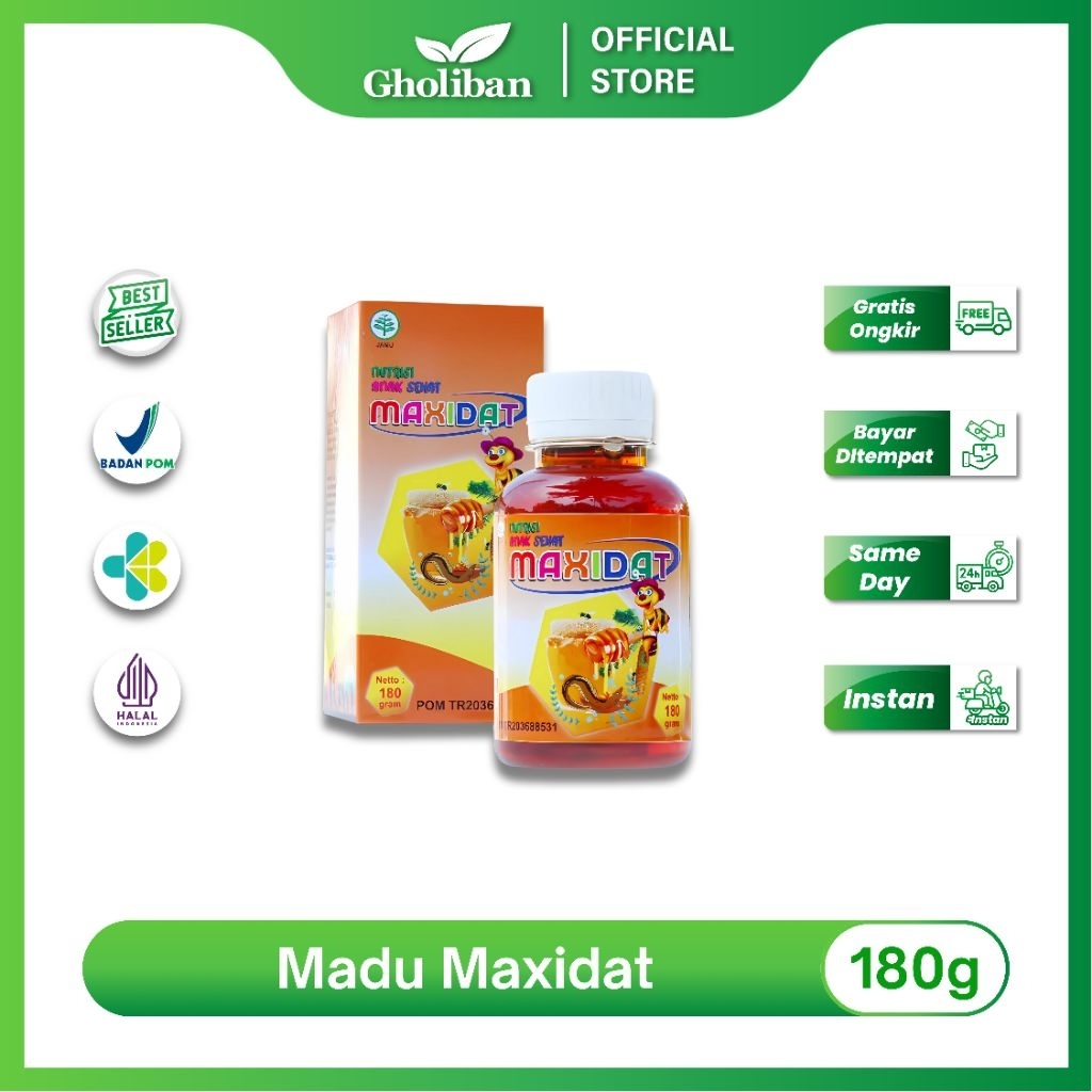 

Madu Maxidat 180g Madu Herbal untuk Meningkatkan Nafsu Makan