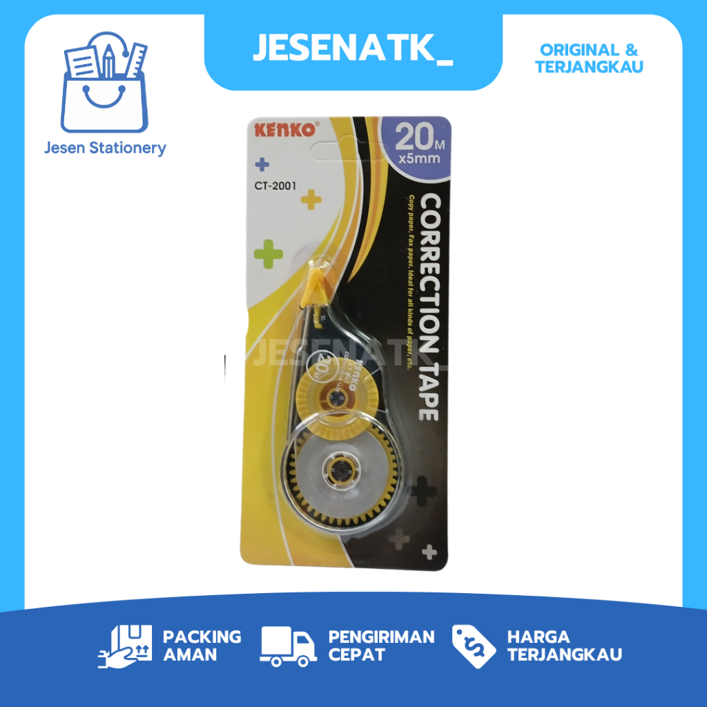 

Kenko Tipex Roller 20M x 5 mm CT 2001 / CT 2020 MR Correction Tape Tip Ex Kertas
