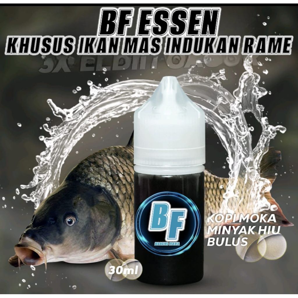 Essen aroma kopi moka minyak hiu bulus, esen indukan/babon galatama khusus ikan mas indukan, ampuh j