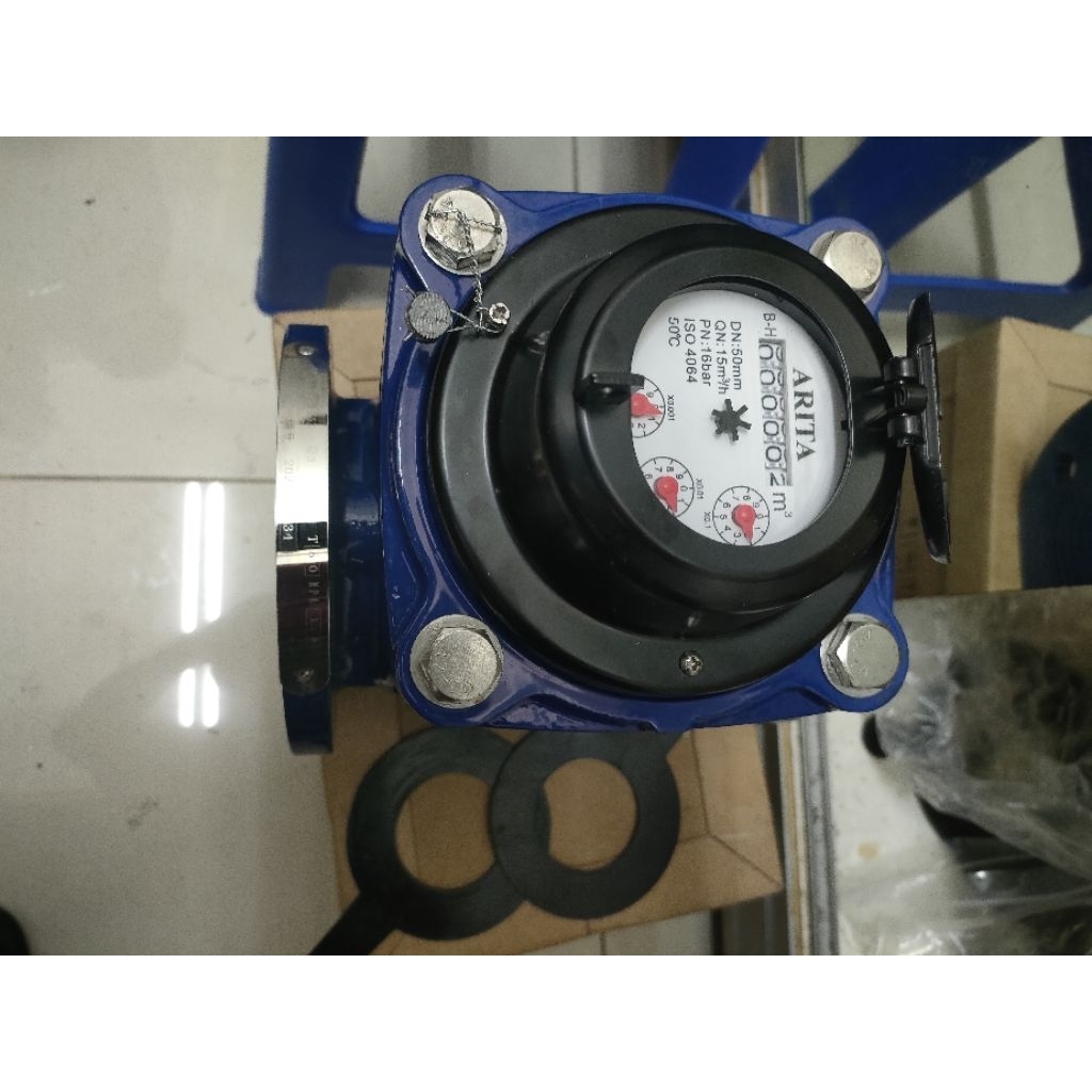 Meteran Air 2.5" Inch Flange PN16 ARITA DN65mm Murah / Water Meter ARITA 2-1/2" Inch DN65mm / Flowme