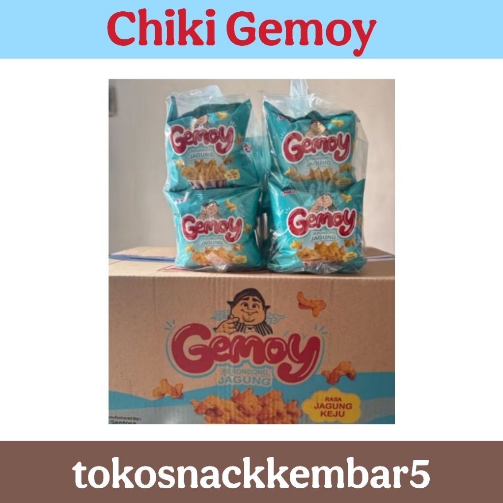 

Chiki Gemoy Snack Berondong jagung isi 10