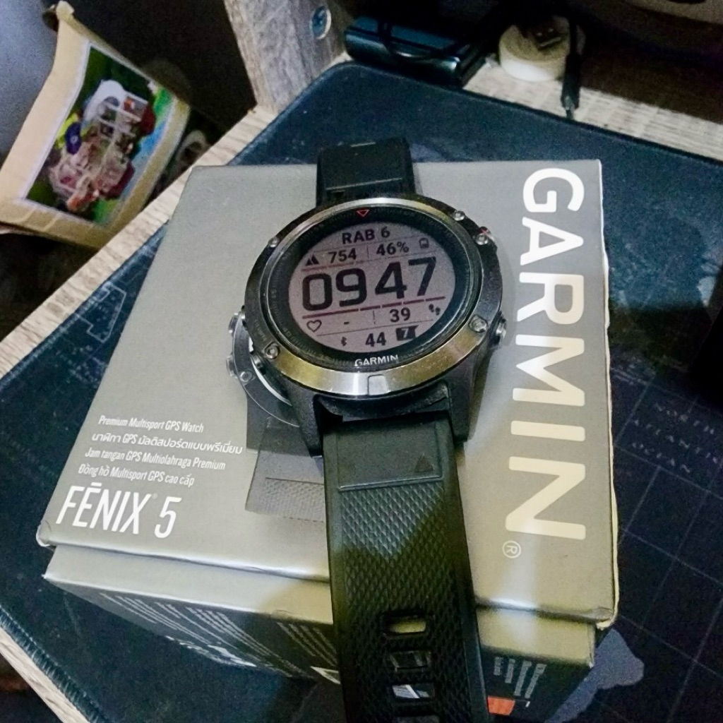 smart watch garmin fenix 5 resmi fullset original