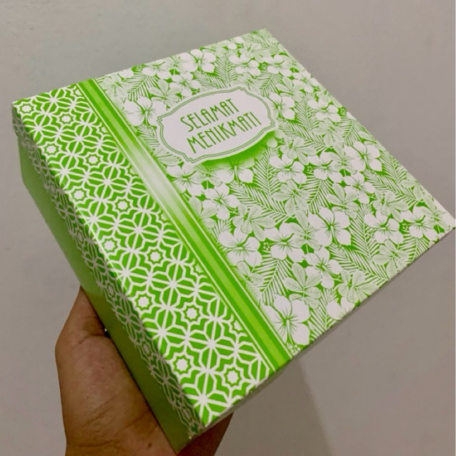 

100 Pcs Dus Nasi Uk 20x20x8 || Kardus Nasi/Kue || Kardus Motif ||