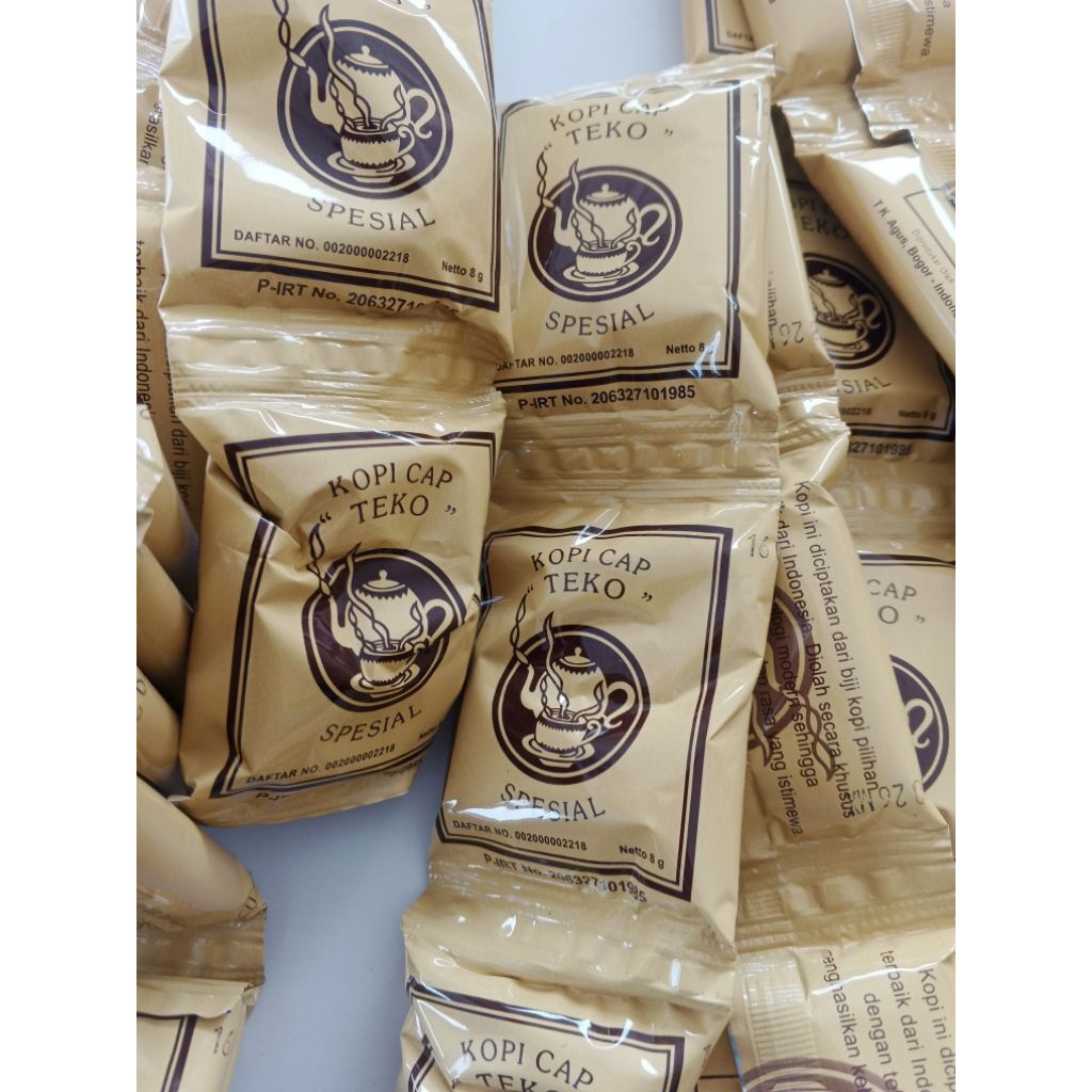 

Kopi Cap teko SPESIAL Kemasan Plastik Tanpa GULA 1 pack (isi 30 sachet)