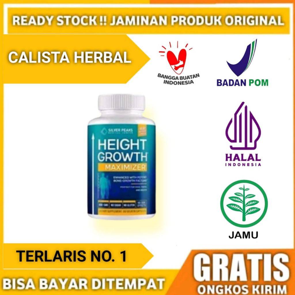 HEIGHT GROWTH MAXIMIZER ASLI 100% ORIGINAL OBAT PENINGGI BADAN HERBAL SUPER GROW UP ASLI - HEIGTH GR
