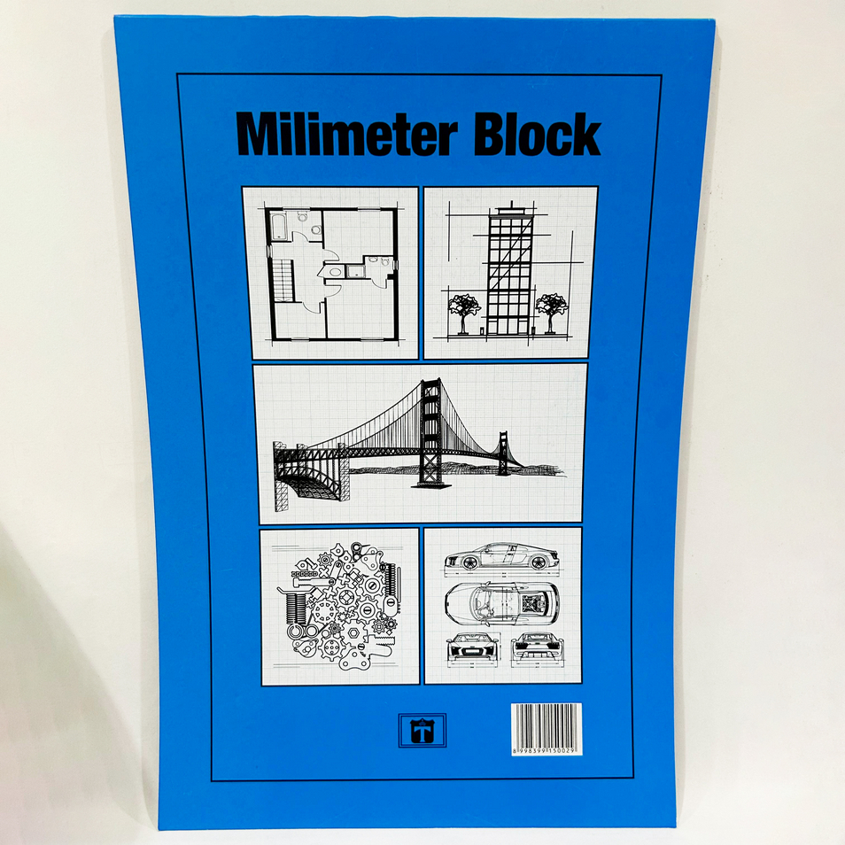 

Milimeter Block A4 F4 Folio Untuk Arsitektur Sketsa Garis Kotak Kotak Merk Tiara Shakti Makmur