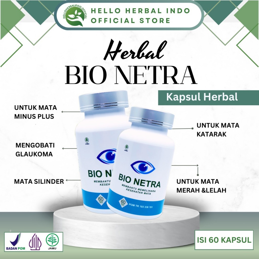 Bio Netra Obat Herbal Mata Bio Netra 60 Kapsul