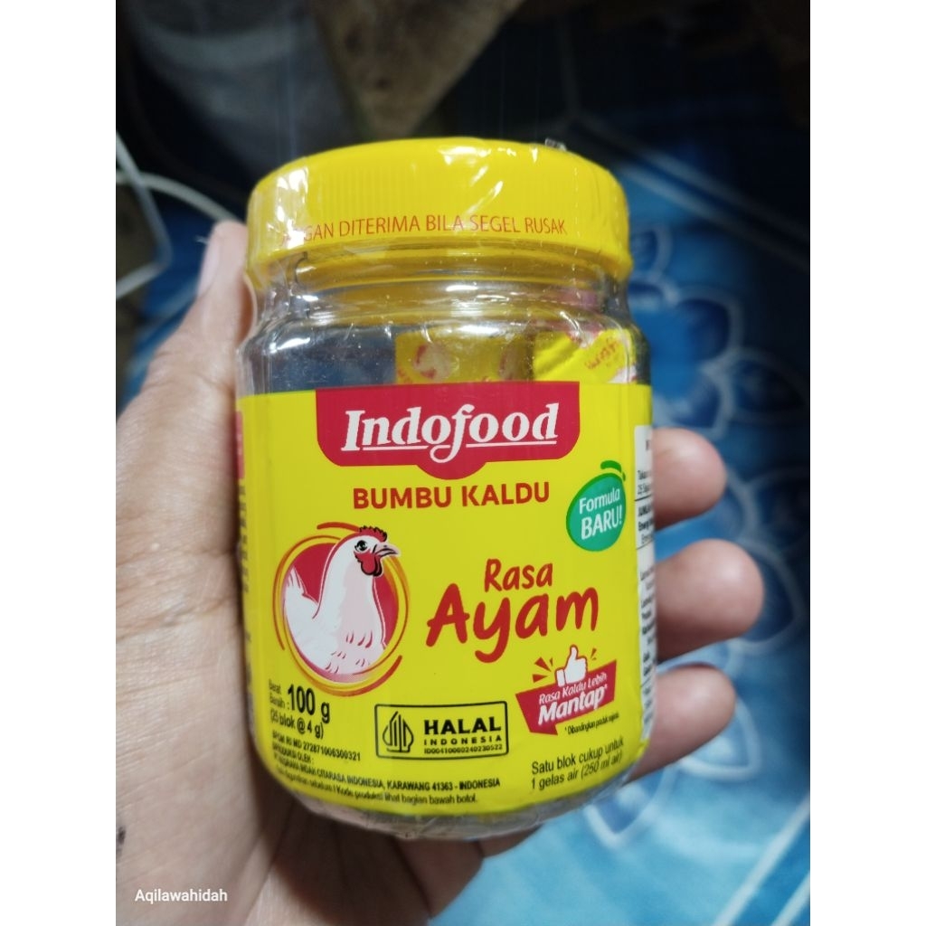 

Indofood Bumbu Kaldu Masakan Rasa Ayam 1botol isi 25pcs