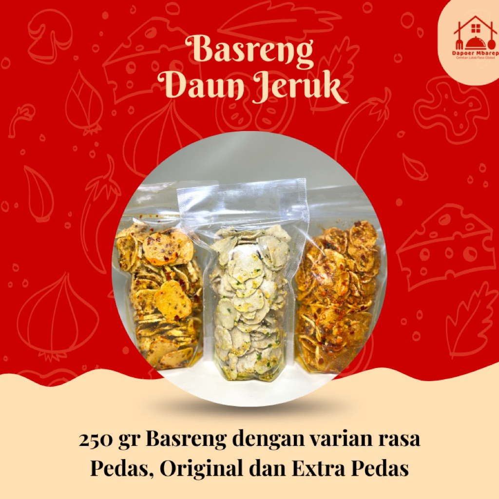 

Basreng Daun Jeruk 250gr || Pedas Original Extra Pedas