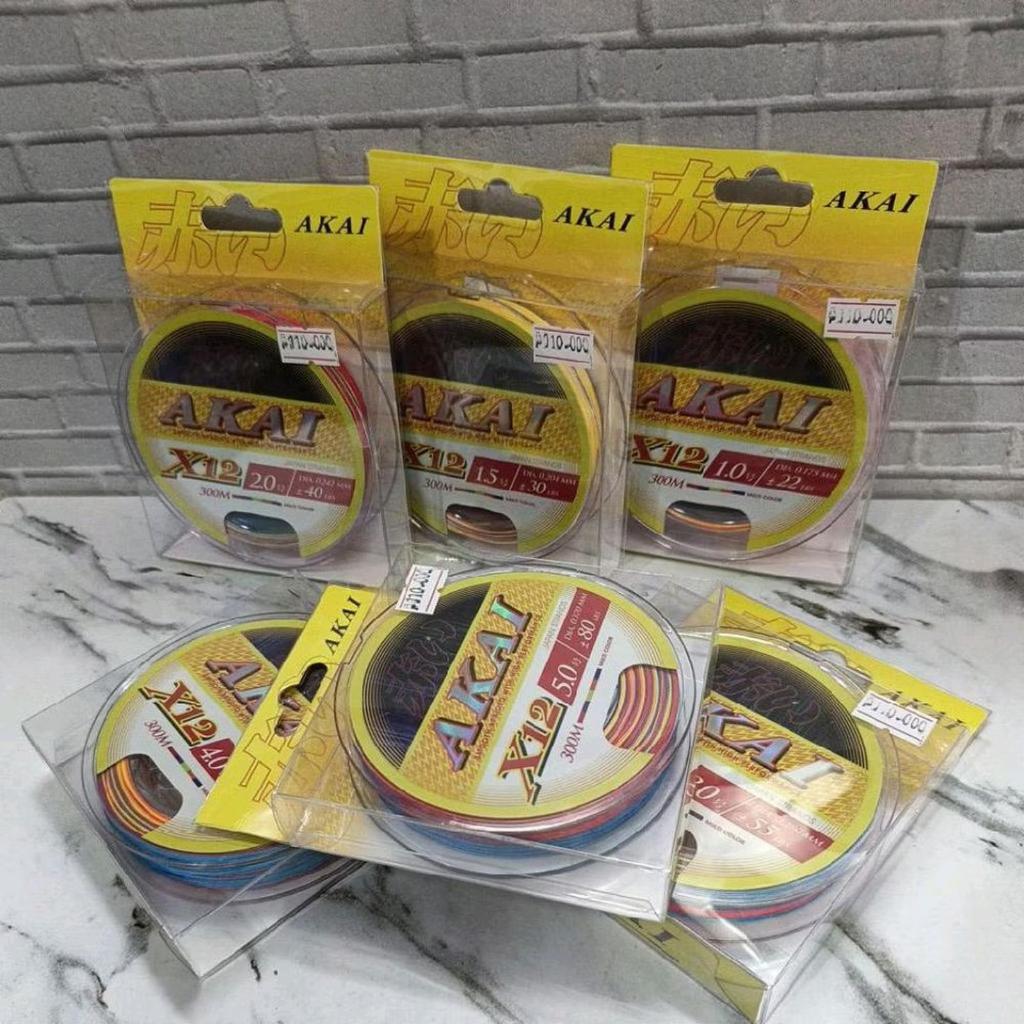 Senar PE AKAI X12 500M | 300M | 150M Multicolour