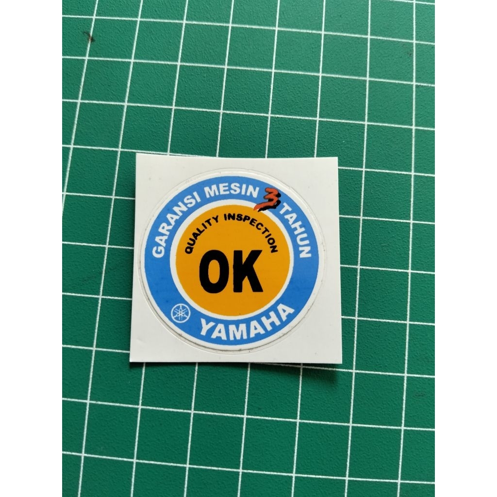 STIKER OK YAMAHA GARANSI 3 TAHUN