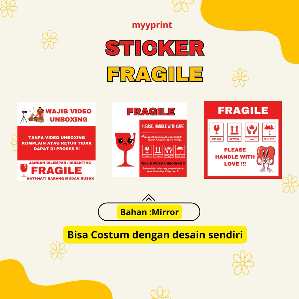 

Stiker Fragile Unboxing