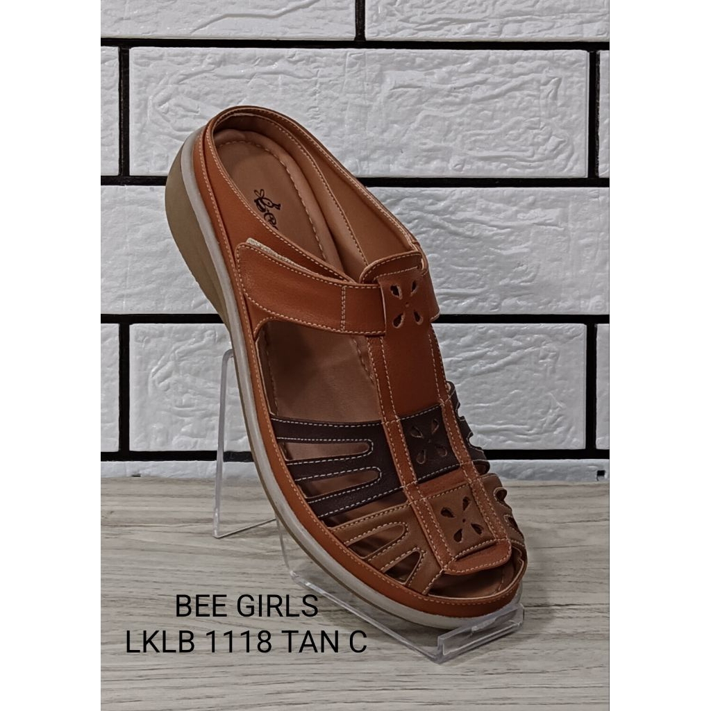sandal cewek, sandal wanita, sandal sorong produk original BEE GIRLS