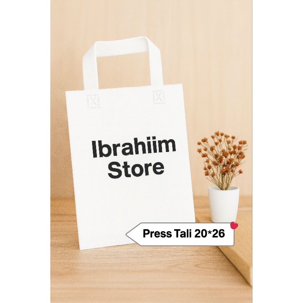 

Tas Spunbond Press Tali 20x26 cm – Goodie Bag Polos Tebal Ramah Lingkungan untuk Souvenir, Belanja & Acara