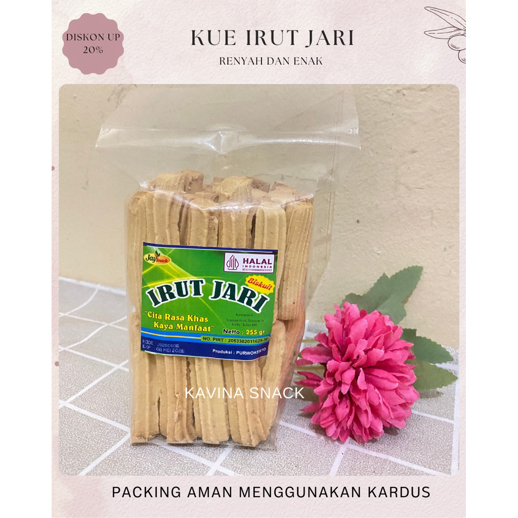 Kue Irut jari kaya manfaat (free kardus)