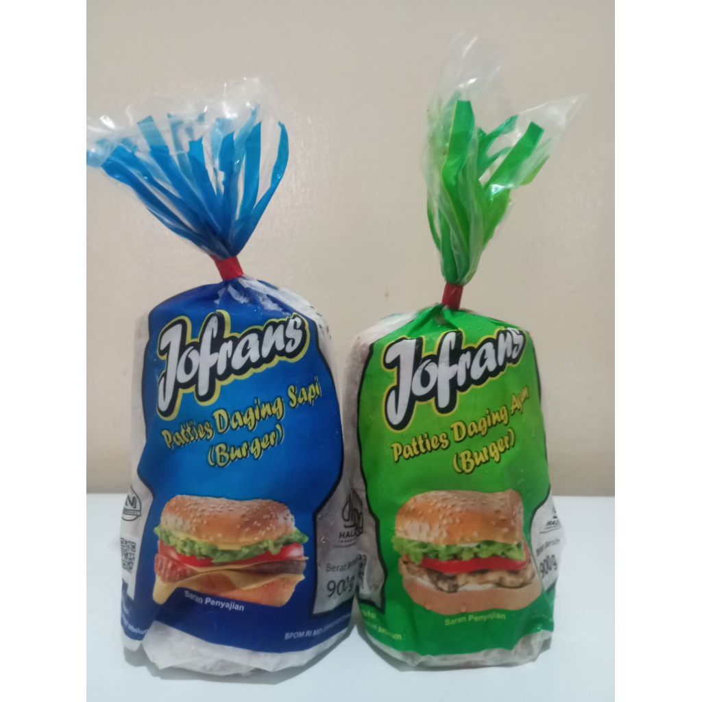 

JOFRANS BURGER PATTIES SAPI | AYAM 900 GR ISI 15 KEPING