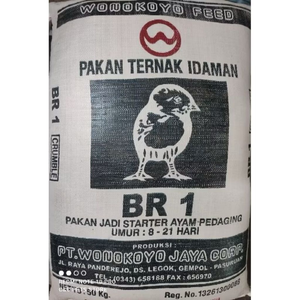 BR 1 pakan ayam per kg