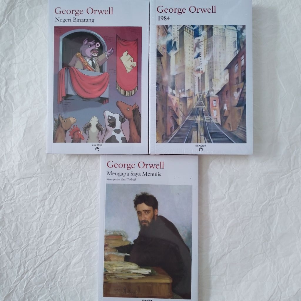 George Orwell novel animal farm 1984 mengapa saya menulis terjemahan