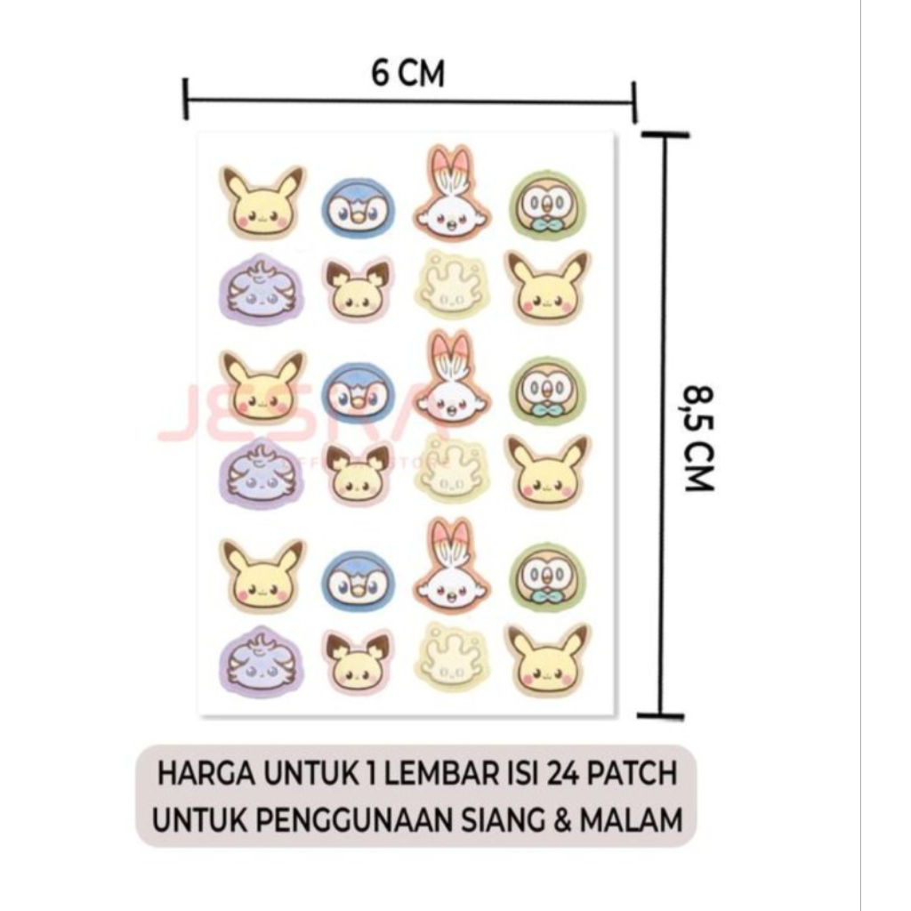 ACNE PATCH, ACNE PATCH TEMPEL, STIKER JERAWAT, ACNE PATCH PIMPLE, ACNE PATCH KARAKTER, TEMPELAN JERA