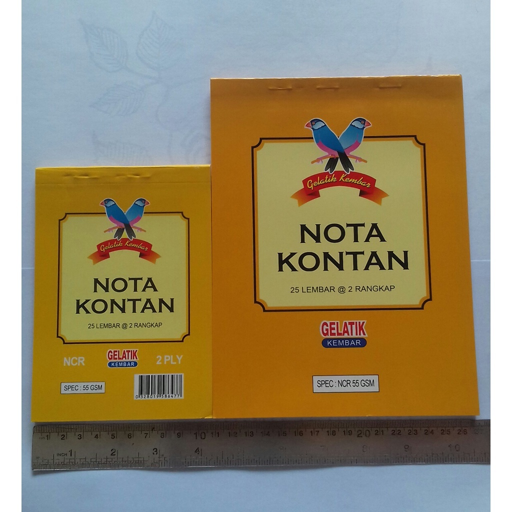 

NOTA KONTAN BESAR 2 PLY GELATIK KEMBAR