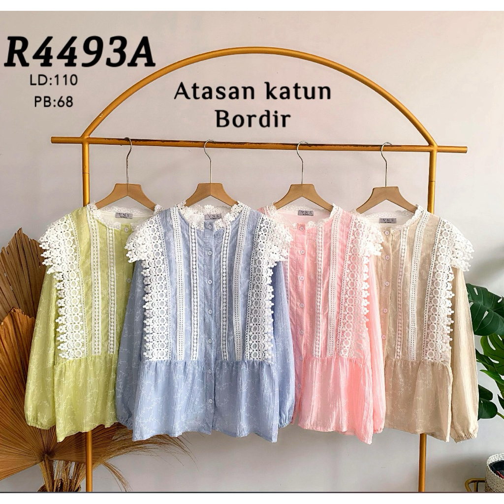 atasan katun bordir Vns /Blouse Vns